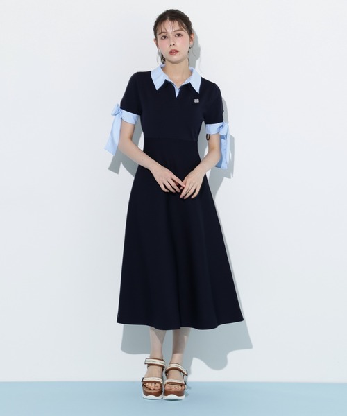 ジル バイ ジルスチュアート　ワンピース　新品　お値下げ ◇ダブルカラーニットワンピース（ワンピース）｜JILL by JILL