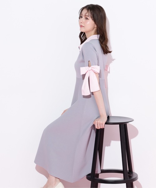 JILL by JILLSTUART ダブルカラーニットワンピース ダブルカラーニットワンピース | JILL by JILL STUART（ジル