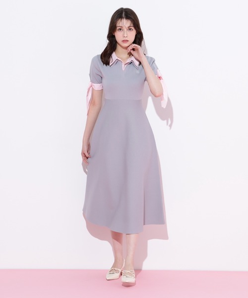 ◇ダブルカラーニットワンピース（ワンピース）｜JILL by JILL STUART