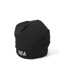 WIND AND SEA ウィンダンシー　ニット帽 ビーニー　ニットキャップ　黒 WIND AND SEA｜ウィンダンシーのニットキャップ/ビーニー通販