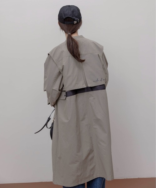 Eimee Law（エイミーロウ）の「ベストレイヤード ミリタリーコート（その他アウター・レディース・ラベンダー/カーキ系/キャメル・FREE）」の12枚目の写真