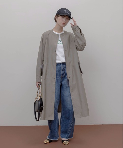 Eimee Law（エイミーロウ）の「ベストレイヤード ミリタリーコート（その他アウター・レディース・ラベンダー/カーキ系/キャメル・FREE）」の15枚目の写真