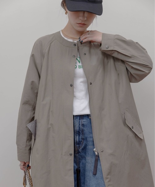 Eimee Law（エイミーロウ）の「ベストレイヤード ミリタリーコート（その他アウター・レディース・ラベンダー/カーキ系/キャメル・FREE）」の19枚目の写真