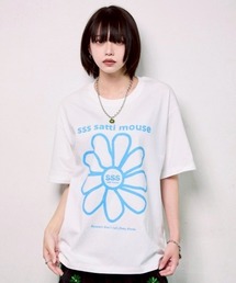 ssssattimouse（エスエスエス サッチ マウス）の「カラーフラワーＴシャツ（Tシャツ/カットソー）」