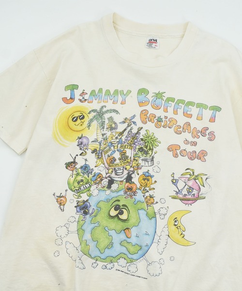 ANVIL（アンヴィル）の「【USED】90’s anvil “Jimmy Buffett” バンド Tシャツ USA製（Tシャツ/カットソー・メンズ・ホワイト・X-LARGE）」の9枚目の写真