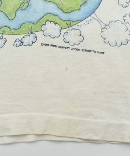 ANVIL（アンヴィル）の「【USED】90’s anvil “Jimmy Buffett” バンド Tシャツ USA製（Tシャツ/カットソー・メンズ・ホワイト・X-LARGE）」の2枚目の写真