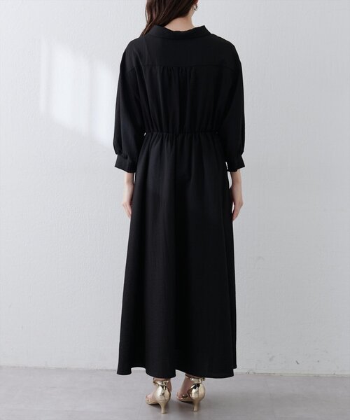 セール】【WEB限定】フロントZIP衿付きワンピース（ワンピース