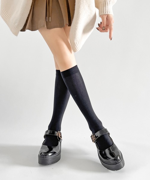 Shoes in Closet（シューズインクローゼット）の「軽量 厚底 プラットフォーム メリージェーン ストラップシューズ 2648（ドレスシューズ・レディース・ブラック/ブラック系その他・3L/LL/L/M/S/XS）」の13枚目の写真