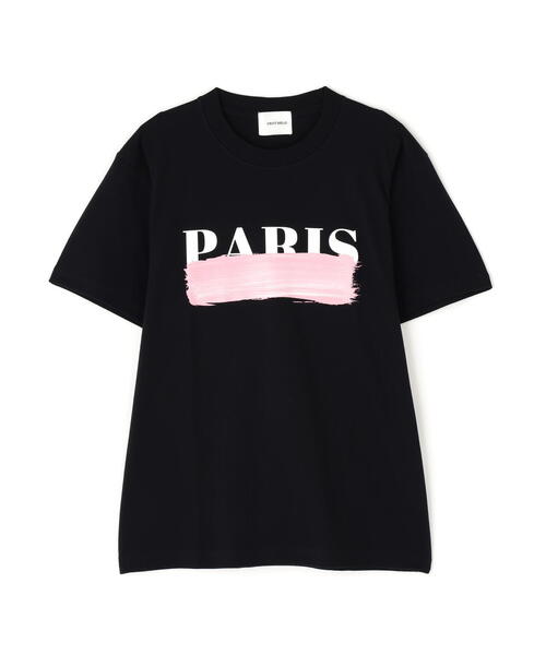 B'2nd（ビーセカンド）の「DROIT BELLO（ドロイトベロ）ピンクブラッシュPARIS Tシャツ（Tシャツ/カットソー・レディース・ホワイト/ブラック・M/S）」の19枚目の写真