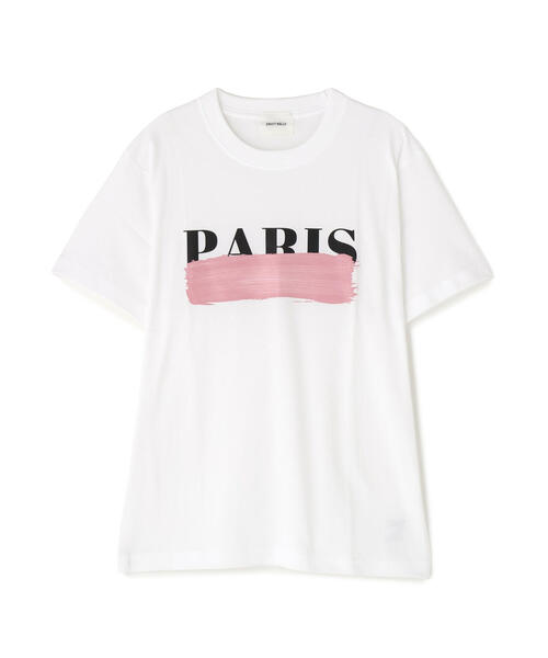 B'2nd（ビーセカンド）の「DROIT BELLO（ドロイトベロ）ピンクブラッシュPARIS Tシャツ（Tシャツ/カットソー・レディース・ホワイト/ブラック・M/S）」の21枚目の写真