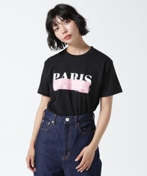 B'2nd | DROIT BELLO（ドロイトベロ）ピンクブラッシュPARIS Tシャツ(Tシャツ/カットソー)