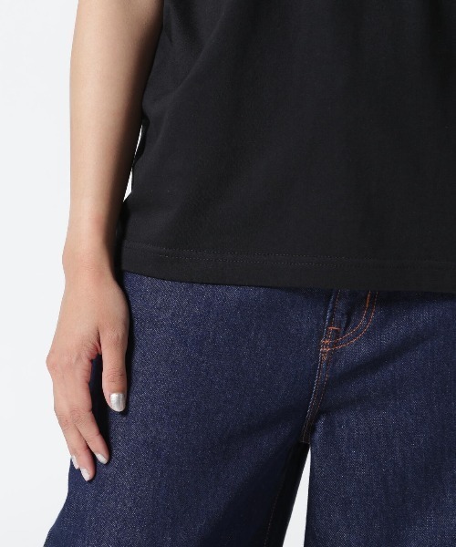 B'2nd（ビーセカンド）の「DROIT BELLO（ドロイトベロ）ピンクブラッシュPARIS Tシャツ（Tシャツ/カットソー・レディース・ホワイト/ブラック・M/S）」の14枚目の写真