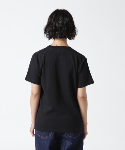 B'2nd（ビーセカンド）の「DROIT BELLO（ドロイトベロ）ピンクブラッシュPARIS Tシャツ（Tシャツ/カットソー・レディース・ホワイト/ブラック・M/S）」の11枚目の写真