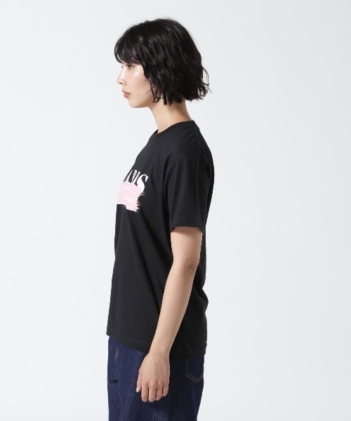 B'2nd（ビーセカンド）の「DROIT BELLO（ドロイトベロ）ピンクブラッシュPARIS Tシャツ（Tシャツ/カットソー・レディース・ホワイト/ブラック・M/S）」の10枚目の写真