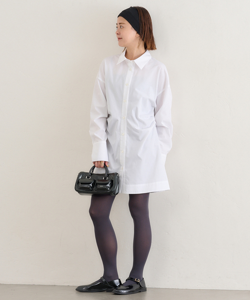 u by spick&span■スクエアネックリブワンピース U by SPICK&SPAN（ユーバイスピックアンドスパン）の「スクエア