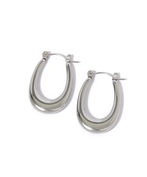 ステンレスぷっくりオーバルピアス / 576351