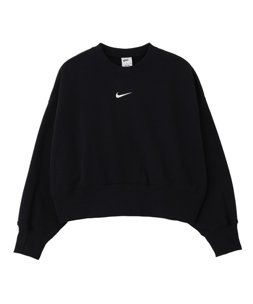 NIKE(ナイキ)の「NIKE WMNS NSW STYLE FLEECE L/S CREW OOS DQ5762-010(スウェット・メンズ・ブラック・M/S)」の1枚目の写真