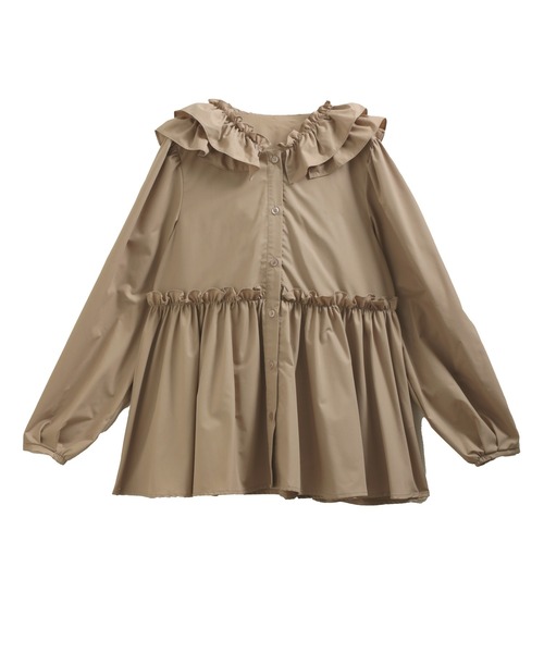 Fit more(フィットモア)の「フリルフード切り替えブラウス(シャツ/ブラウス・レディース・ベージュ/ホワイト/ブラック・FREE)」の20枚目の写真
