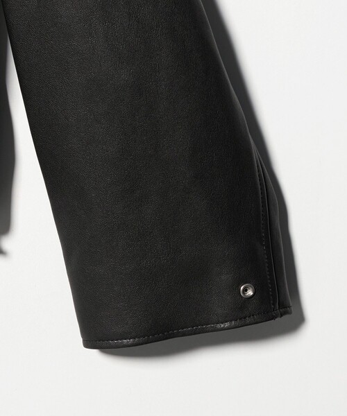 ASTRAET（アストラット）の「＜ASTRAET＞スソゴム ラムレザー ジップブルゾン UNISEX（ライダースジャケット・レディース・ブラック・FREE）」の13枚目の写真