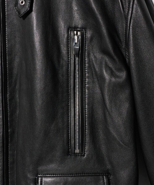 ASTRAET（アストラット）の「＜ASTRAET＞スソゴム ラムレザー ジップブルゾン UNISEX（ライダースジャケット・レディース・ブラック・FREE）」の16枚目の写真