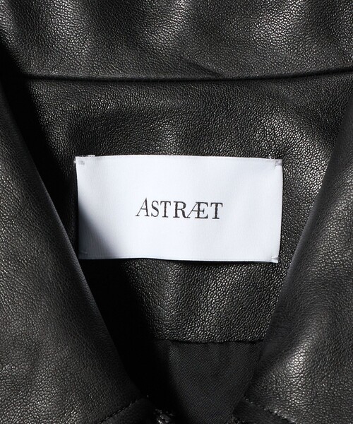 ASTRAET（アストラット）の「＜ASTRAET＞スソゴム ラムレザー ジップブルゾン UNISEX（ライダースジャケット・レディース・ブラック・FREE）」の18枚目の写真