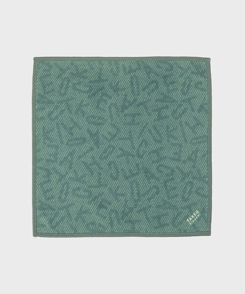TAKEO KIKUCHI（タケオキクチ）の「ランダム柄プリントフォンカチ（ハンカチ/ハンドタオル・メンズ・ネイビー/ブラウン系その他/モスグリーン・00）」の4枚目の写真