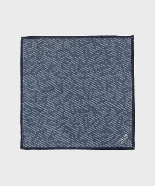 TAKEO KIKUCHI（タケオキクチ）の「ランダム柄プリントフォンカチ（ハンカチ/ハンドタオル・メンズ・ネイビー/ブラウン系その他/モスグリーン・00）」の3枚目の写真