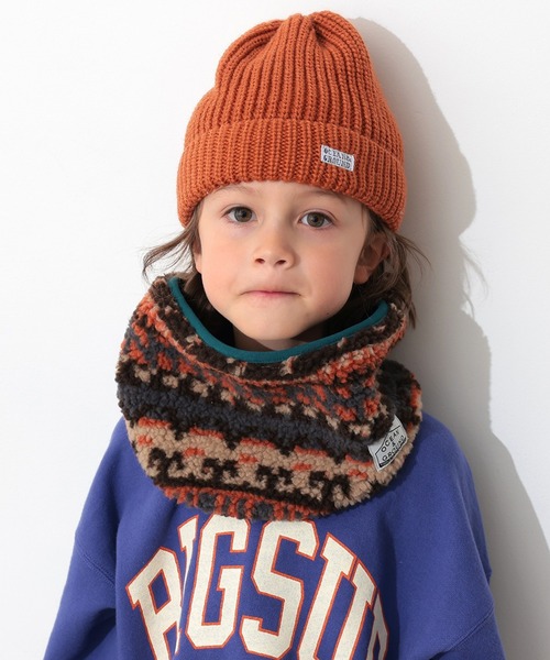 Ocean&Ground(オーシャン&グラウンド)の「ジャガードボアリバーシブルネックウォーマー(ネックウォーマー/スヌード・キッズ・ブラウン/ネイビー/ベージュ/ブラック・FREE)」の3枚目の写真