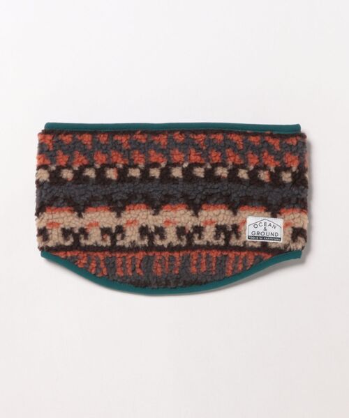 Ocean&Ground(オーシャン&グラウンド)の「ジャガードボアリバーシブルネックウォーマー(ネックウォーマー/スヌード・キッズ・ブラウン/ネイビー/ベージュ/ブラック・FREE)」の12枚目の写真