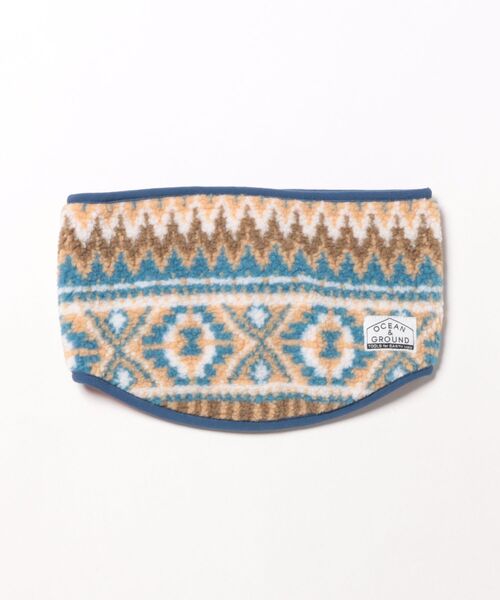 Ocean&Ground(オーシャン&グラウンド)の「ジャガードボアリバーシブルネックウォーマー(ネックウォーマー/スヌード・キッズ・ブラウン/ネイビー/ベージュ/ブラック・FREE)」の10枚目の写真