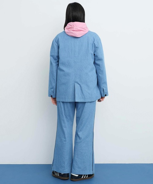 I am I in fact...(アイアムアイインファクト)の「●DENIM variety pocket ジャケット(テーラードジャケット・レディース・サックスブルー・FREE)」の14枚目の写真