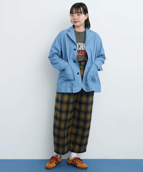 I am I in fact...(アイアムアイインファクト)の「●DENIM variety pocket ジャケット(テーラードジャケット・レディース・サックスブルー・FREE)」の22枚目の写真