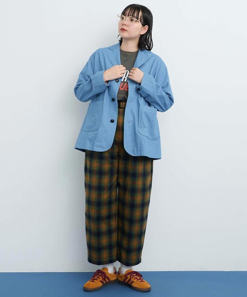 I am I in fact...(アイアムアイインファクト)の「●DENIM variety pocket ジャケット(テーラードジャケット・レディース・サックスブルー・FREE)」の18枚目の写真