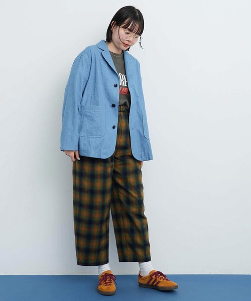 I am I in fact...(アイアムアイインファクト)の「●DENIM variety pocket ジャケット(テーラードジャケット・レディース・サックスブルー・FREE)」の19枚目の写真