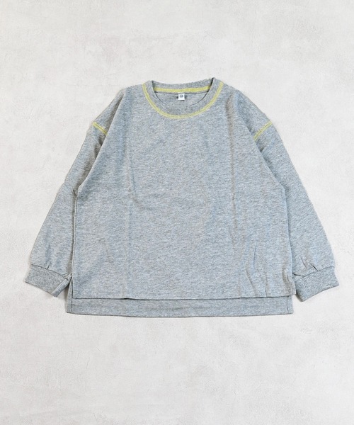 Life Support Products（ライフサポートプロダクツ）の「ソデリブムジロンティー（Tシャツ/カットソー・キッズ・ブラック/イエロー/ライトグリーン/ホワイト系その他/テラコッタ/杢グレー/オフホワイト/グレー系その他・100/95/90/80/110/150/140/130/120）」の4枚目の写真