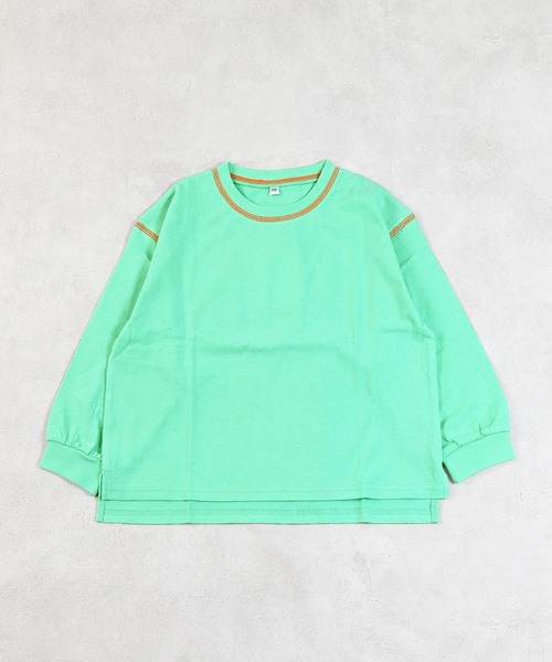 Life Support Products（ライフサポートプロダクツ）の「ソデリブムジロンティー（Tシャツ/カットソー・キッズ・ブラック/イエロー/ライトグリーン/ホワイト系その他/テラコッタ/杢グレー/オフホワイト/グレー系その他・100/95/90/80/110/150/140/130/120）」の7枚目の写真