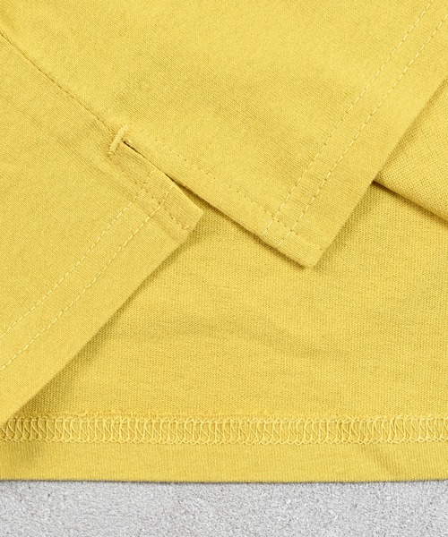 Life Support Products（ライフサポートプロダクツ）の「ソデリブムジロンティー（Tシャツ/カットソー・キッズ・ブラック/イエロー/ライトグリーン/ホワイト系その他/テラコッタ/杢グレー/オフホワイト/グレー系その他・100/95/90/80/110/150/140/130/120）」の13枚目の写真