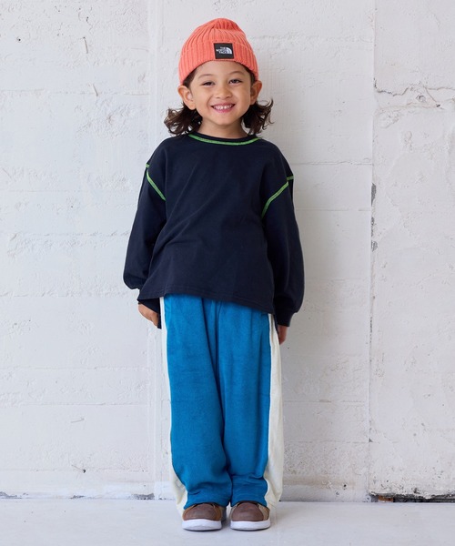 Life Support Products（ライフサポートプロダクツ）の「ソデリブムジロンティー（Tシャツ/カットソー・キッズ・ブラック/イエロー/ライトグリーン/ホワイト系その他/テラコッタ/杢グレー/オフホワイト/グレー系その他・100/95/90/80/110/150/140/130/120）」の15枚目の写真