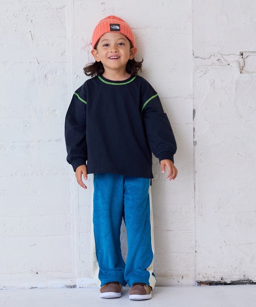 Life Support Products（ライフサポートプロダクツ）の「ソデリブムジロンティー（Tシャツ/カットソー・キッズ・ブラック/イエロー/ライトグリーン/ホワイト系その他/テラコッタ/杢グレー/オフホワイト/グレー系その他・100/95/90/80/110/150/140/130/120）」の16枚目の写真