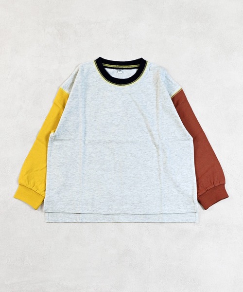 Life Support Products（ライフサポートプロダクツ）の「ソデリブムジロンティー（Tシャツ/カットソー・キッズ・ブラック/イエロー/ライトグリーン/ホワイト系その他/テラコッタ/杢グレー/オフホワイト/グレー系その他・100/95/90/80/110/150/140/130/120）」の22枚目の写真