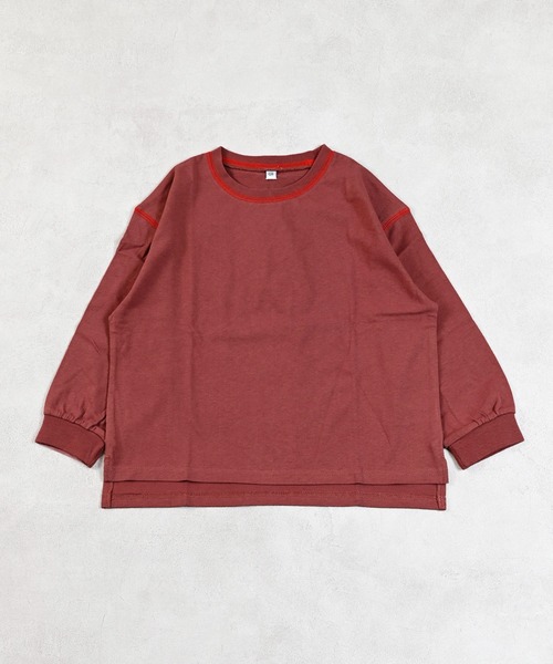 Life Support Products（ライフサポートプロダクツ）の「ソデリブムジロンティー（Tシャツ/カットソー・キッズ・ブラック/イエロー/ライトグリーン/ホワイト系その他/テラコッタ/杢グレー/オフホワイト/グレー系その他・100/95/90/80/110/150/140/130/120）」の18枚目の写真