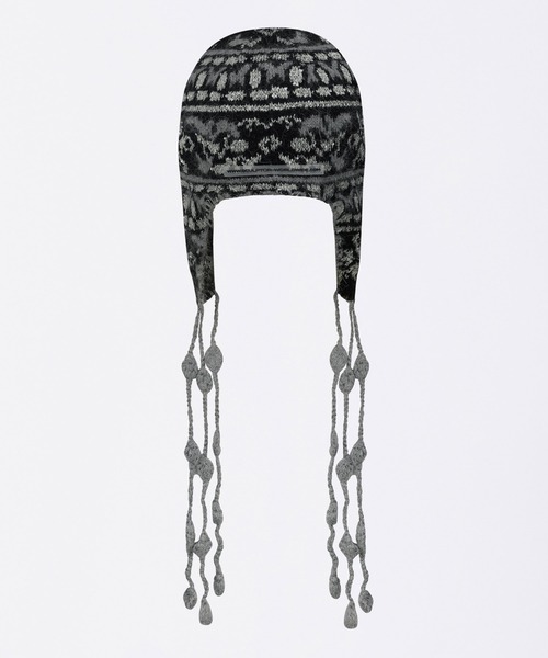SCULPTOR（スカルプター）の「Sequin Nordic Earflap Beanie（ニットキャップ/ビーニー・レディース・パープル/ベージュ/ブラック・FREE）」の6枚目の写真