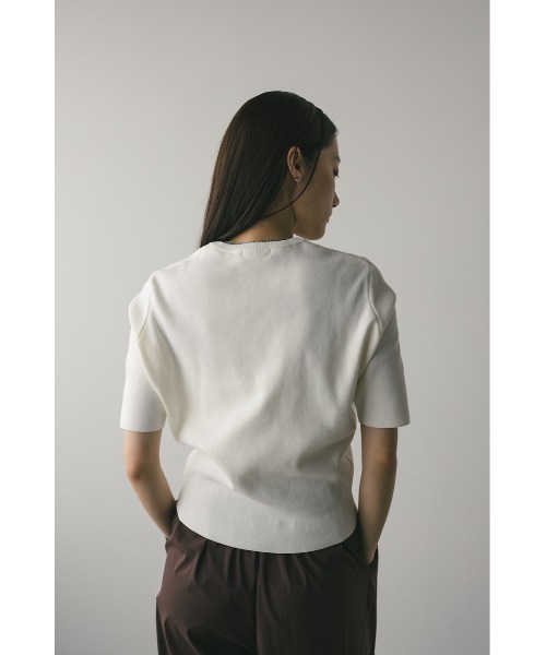 STYLEMIXER（スタイルミキサー）の「フォルムスリーブニットT（ニット/セーター・レディース・ホワイト/ダークオレンジ/グレー・FREE）」の6枚目の写真