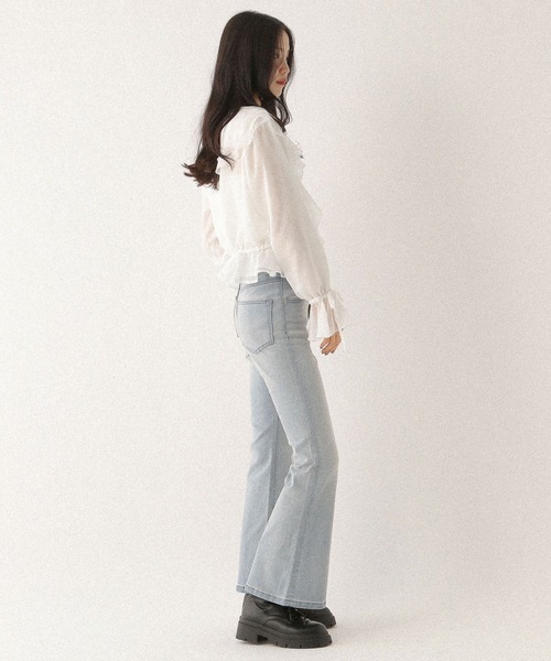 Heather（ヘザー）の「アソートラッフルフリルブラウス　592559（シャツ/ブラウス・レディース・オフホワイト/ブラック系その他/ホワイト系その他・FREE）」の5枚目の写真