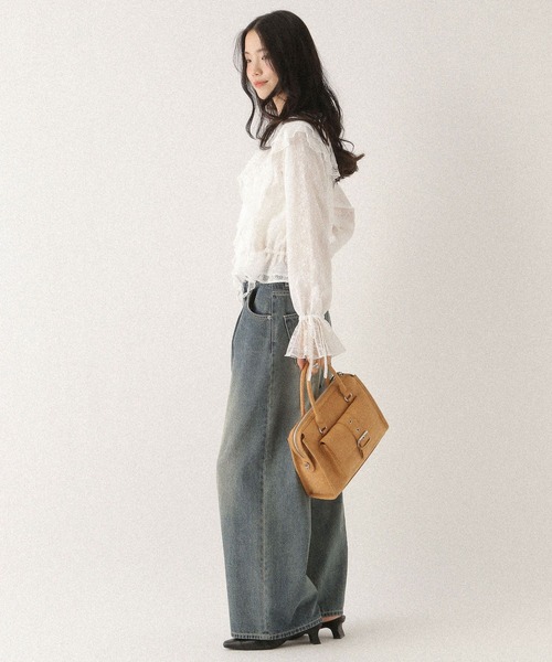 Heather（ヘザー）の「アソートラッフルフリルブラウス　592559（シャツ/ブラウス・レディース・オフホワイト/ブラック系その他/ホワイト系その他・FREE）」の13枚目の写真