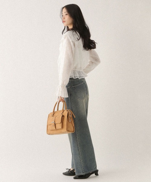 Heather（ヘザー）の「アソートラッフルフリルブラウス　592559（シャツ/ブラウス・レディース・オフホワイト/ブラック系その他/ホワイト系その他・FREE）」の14枚目の写真