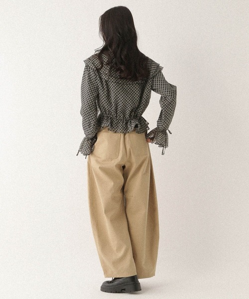 Heather（ヘザー）の「アソートラッフルフリルブラウス　592559（シャツ/ブラウス・レディース・オフホワイト/ブラック系その他/ホワイト系その他・FREE）」の21枚目の写真