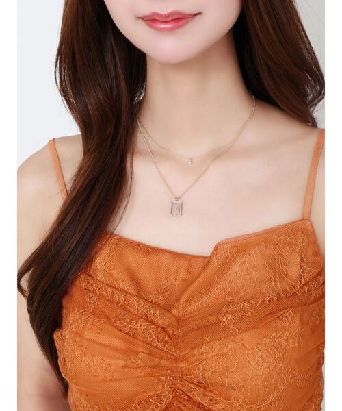 EATME(イートミー)の「レースキャミブラウスセット(シャツ/ブラウス・レディース・オレンジ/オフホワイト/ブラック・FREE)」の14枚目の写真