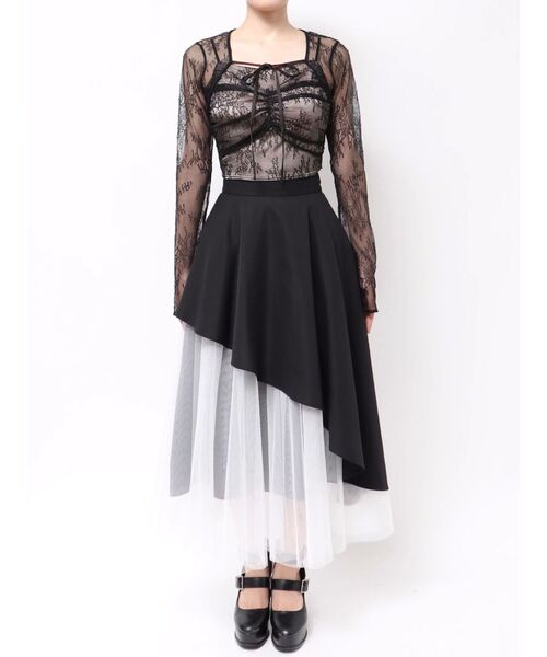 EATME（イートミー）の「レースキャミブラウスセット（シャツ/ブラウス・レディース・オレンジ/オフホワイト/ブラック・FREE）」の16枚目の写真