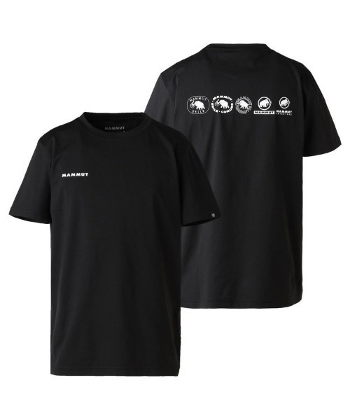 Mammut(マムート)の「QD ロゴ ヒストリー P1 プリント Tシャツ アジアンフィット / QD Logo History P1 Print T-Shirt AF(Tシャツ/カットソー・メンズ・ブラック/ホワイト・MEDIUM/LARGE/X-LARGE)」の2枚目の写真
